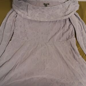 Wild Fable Gray Long Sleeve Cowl Neck Dress